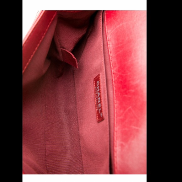 Red Chanel Boy Bag Celtic - Picture 5 of 5